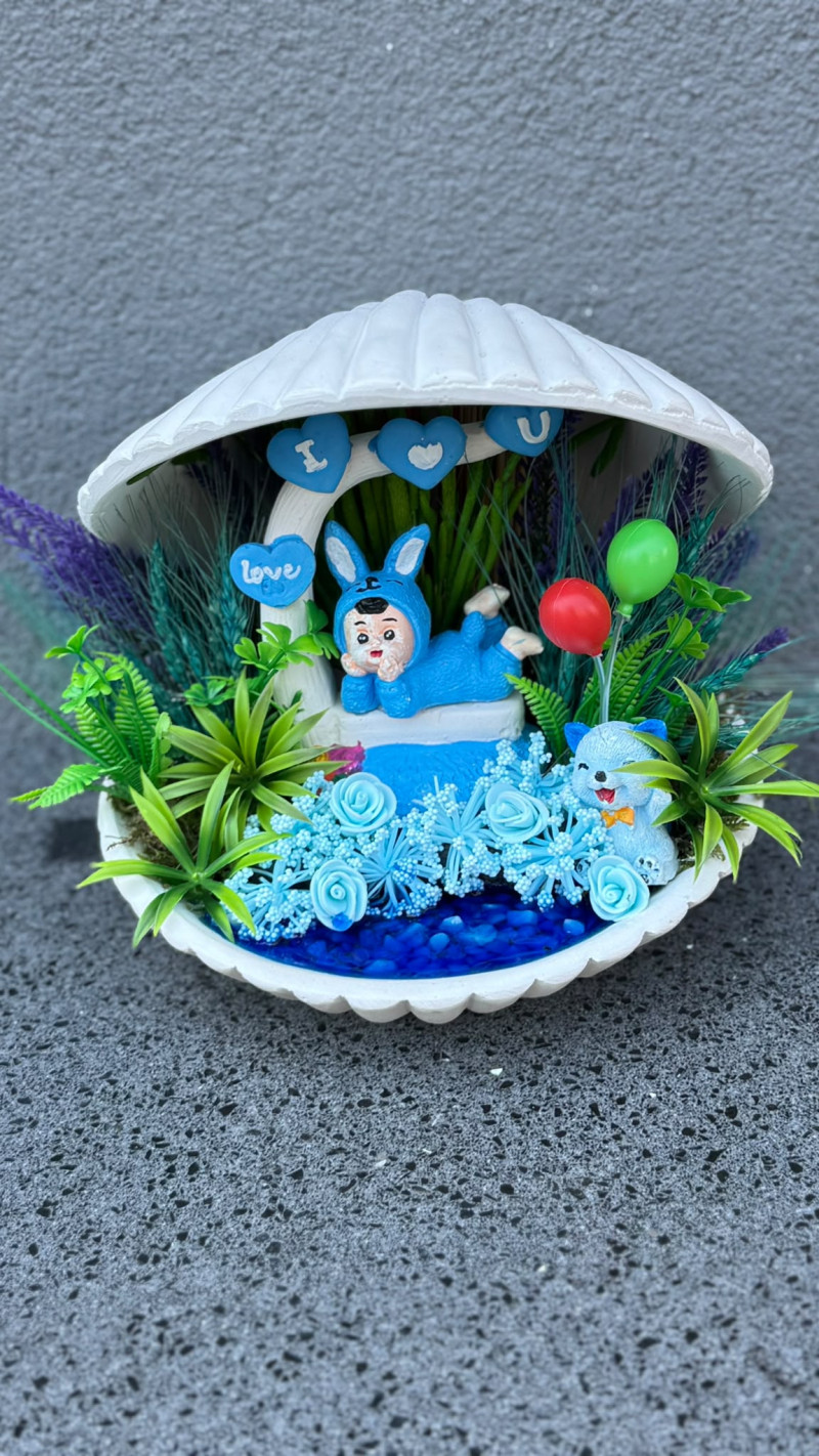 Midye erkek bebek teraryum