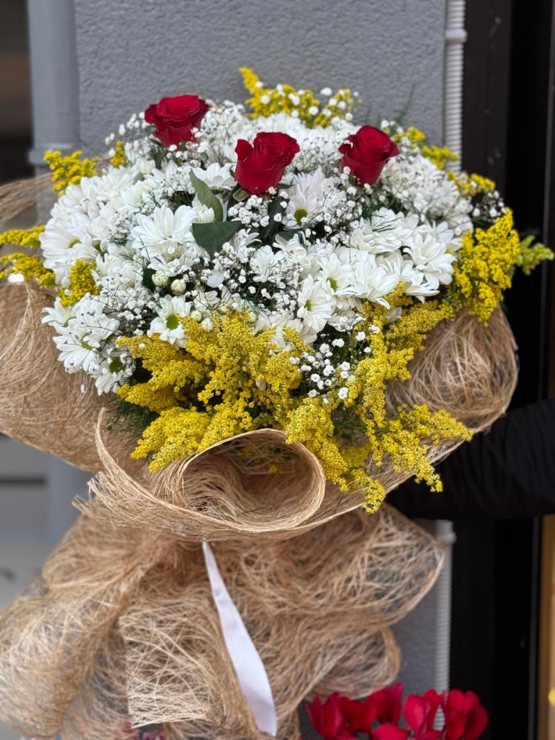 XL PAPATYA & GÜL BUKETİ